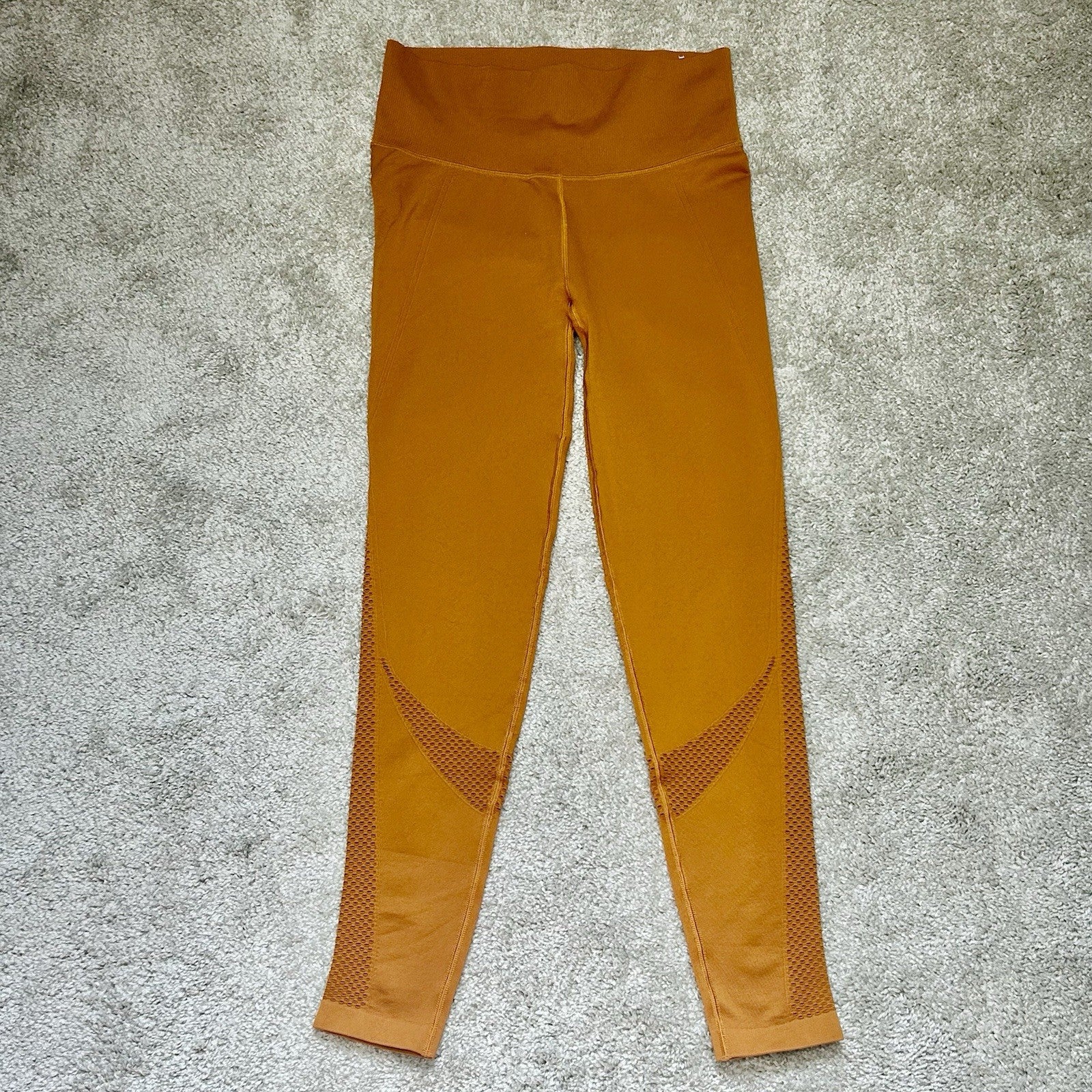 All in Motion Rustic Orange High Waisted Side Pockets Ankle Length Leggings