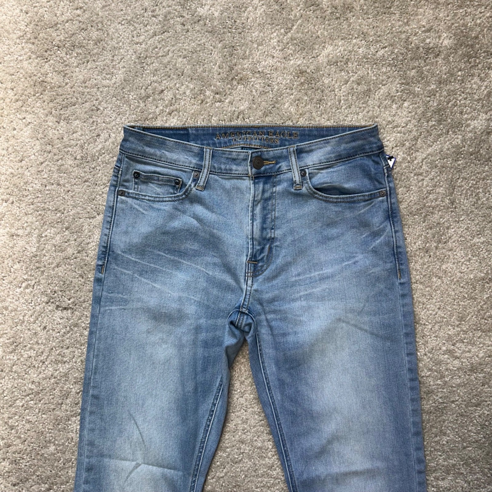 American Eagle Athletic Skinny Mens 30x30 Light Wash Extreme Flex