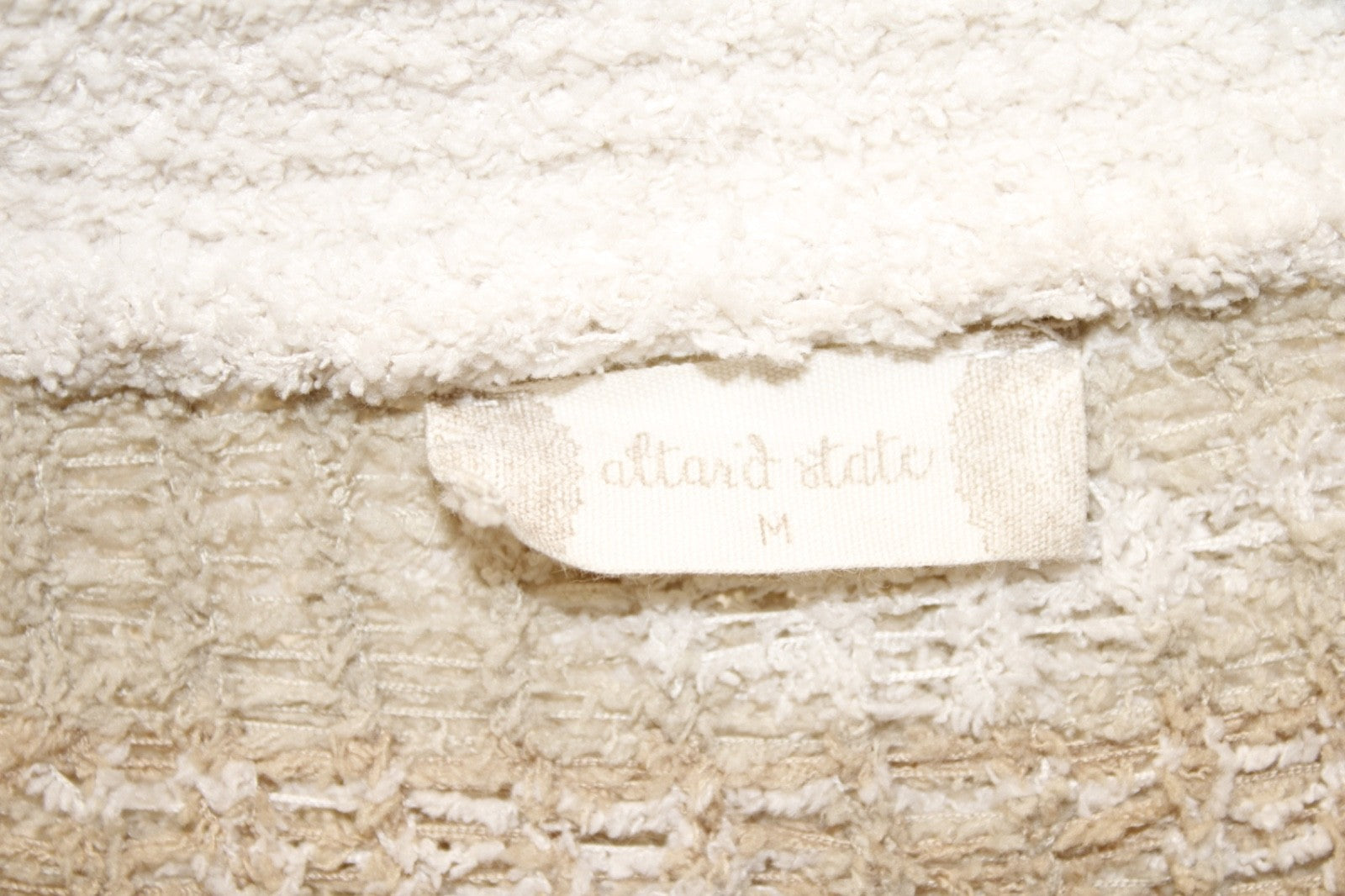 Alter'd State Aztec Print Sherpa Open Front Long Cardigan Women's Size Medium