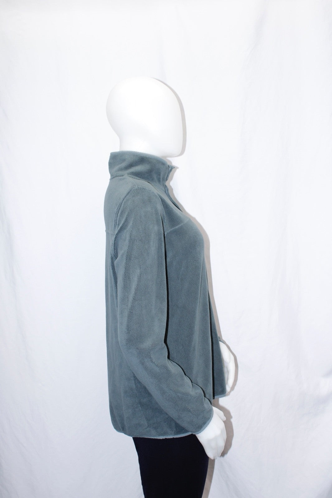 32 Degree Heat Quarter Button Fleece Pullover Grey Women's Sz Medium