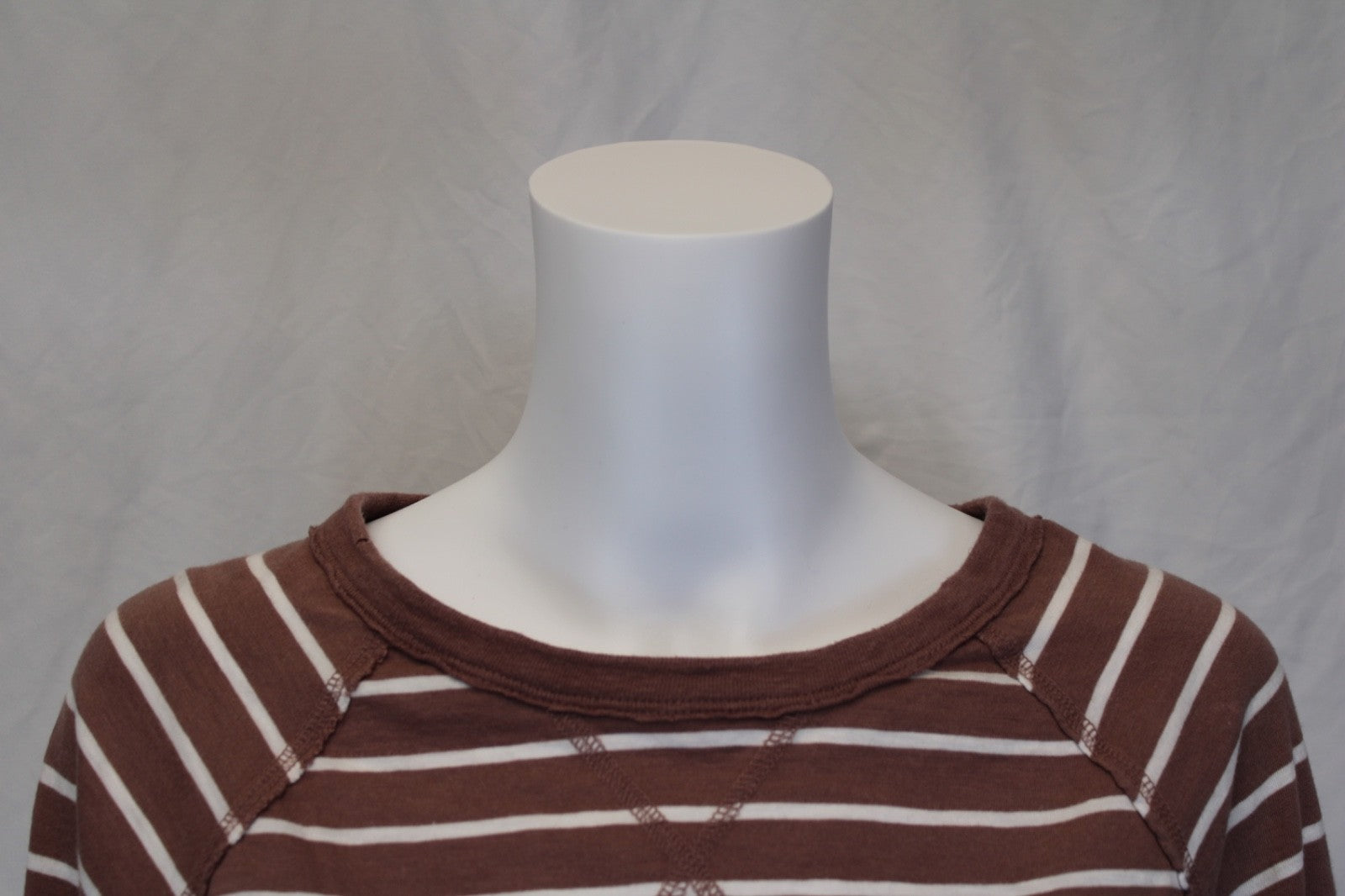 Aerie Cropped Long Sleeve Striped Top Women's Size XS