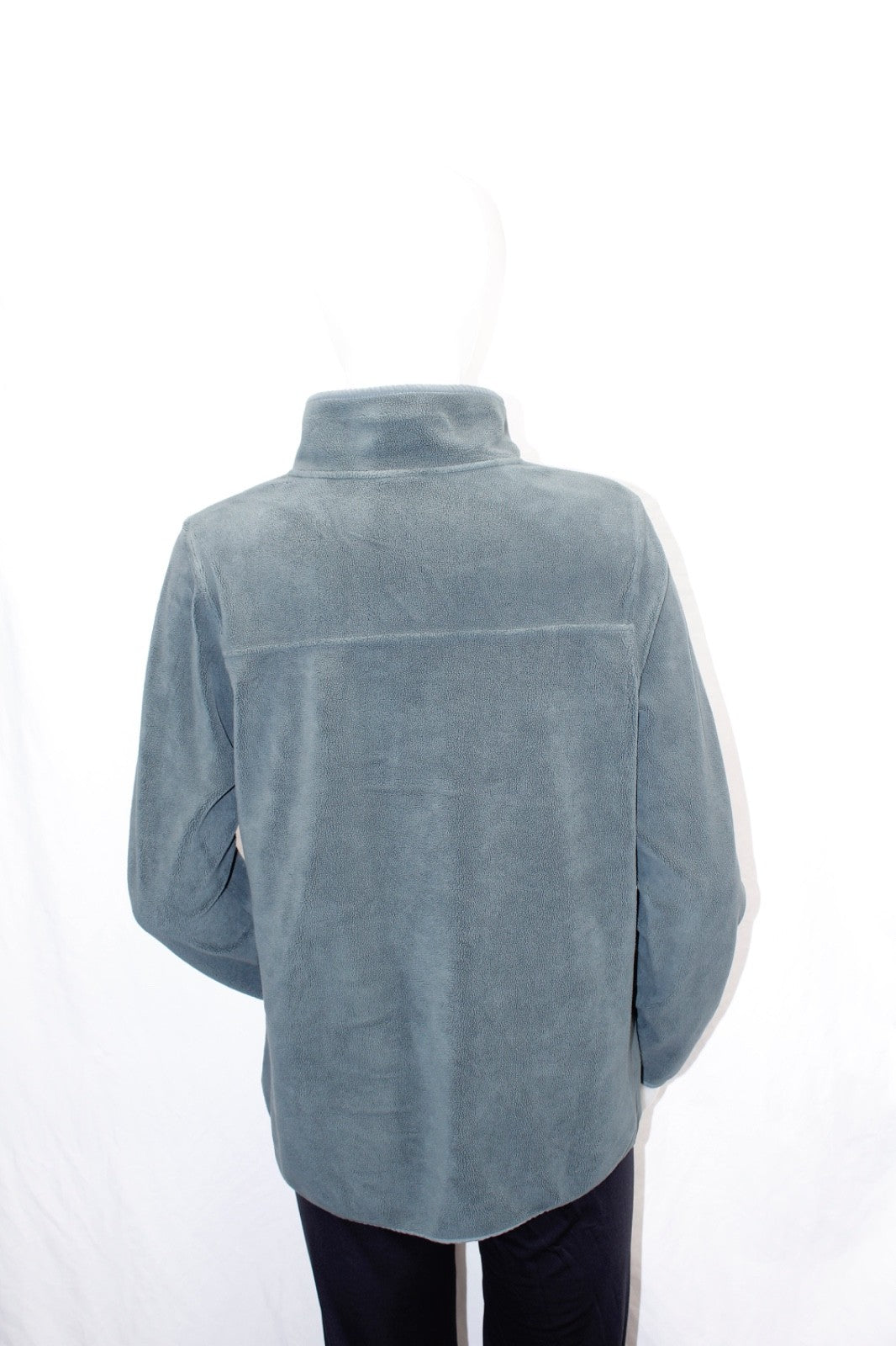 32 Degree Heat Quarter Button Fleece Pullover Grey Women's Sz Medium