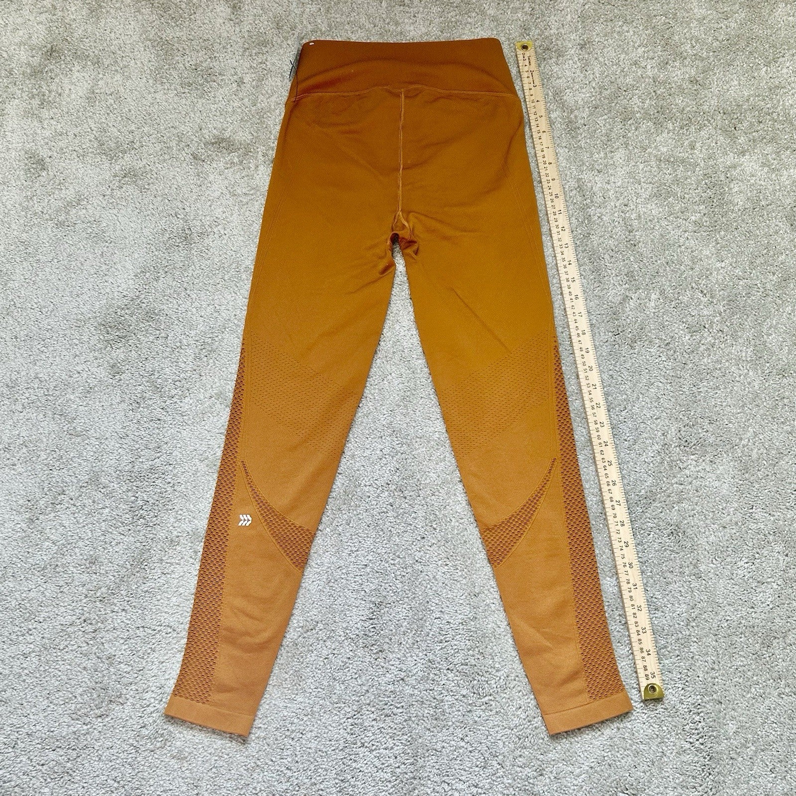 All in Motion Rustic Orange High Waisted Side Pockets Ankle Length Leggings