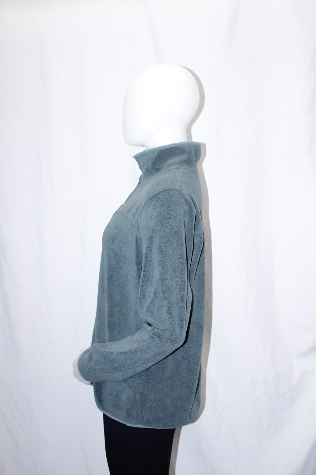 32 Degree Heat Quarter Button Fleece Pullover Grey Women's Sz Medium