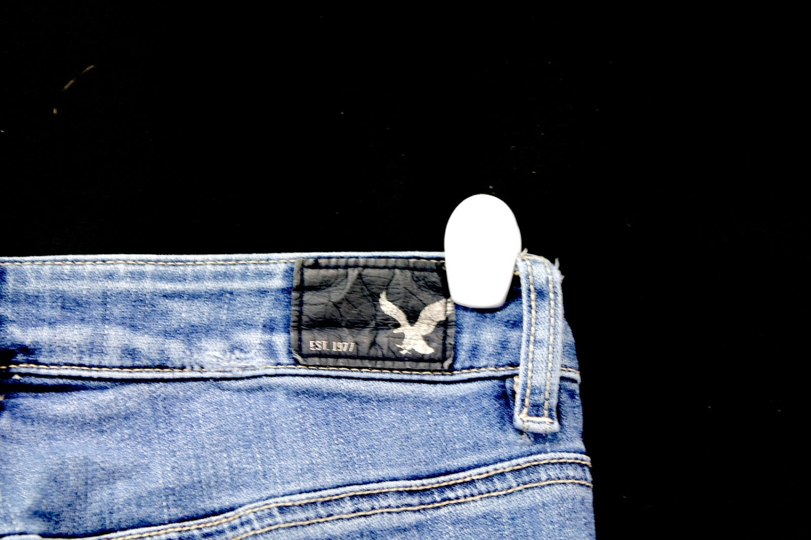 American Eagle Outfitters Jeans Women Size 6 Blue Denim Super Stretch Distressed